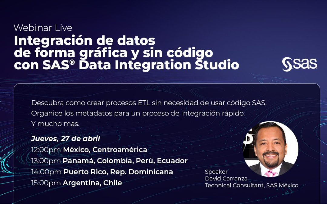 Integración de datos de forma gráfica y sin código con SAS Data Integration Studio