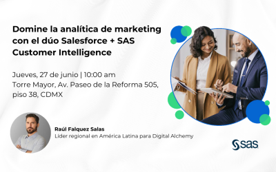 Domine la analítica de marketing con el dúo Salesforce + SAS Customer Intelligence